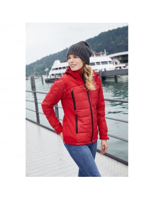 Thermo jacket in attractive material mix