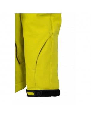 Elastic, padded softshell jacket