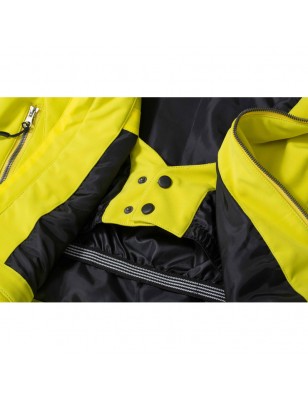 Elastic, padded softshell jacket