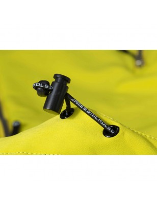 Elastic, padded softshell jacket