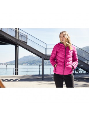 Ultra light down jacket with hood in casual style