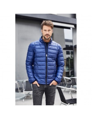 Casual down jacket with stand-up collar