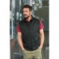 Classic softshell vest in sporty design made of recycled polyester