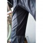 Specialized work pants in slim profile with elastic insets and functional details