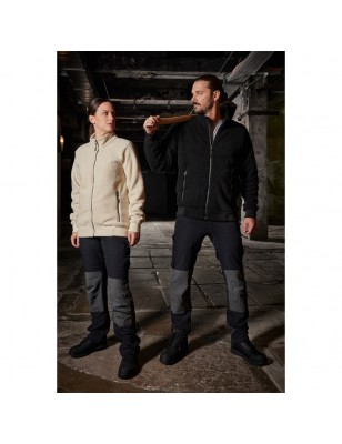 Modern work pants in slim profile with functional details