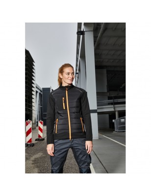 Softshell jacket of attractive mixed materials