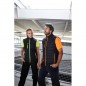 Softshell vest of attractive mixed materials