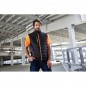 Softshell vest of attractive mixed materials