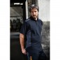 Durable, easy care polo shirt with contrasting insets