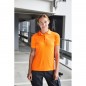 Durable, easy care polo shirt in signal colours