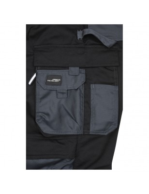 Specialized work pants in slim profile with functional details