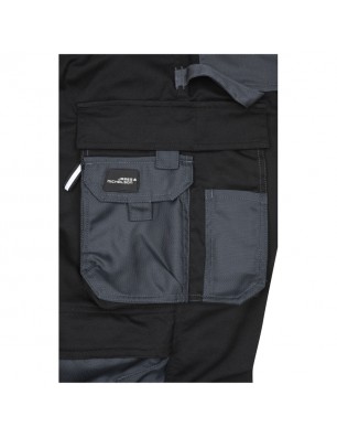 Specialized work pants in slim profile with functional details