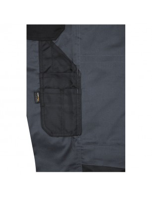 Specialized workwear pants with bib, with functional details