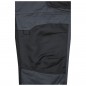 Specialized workwear pants with bib, with functional details and flexibly adjustable elastic waistband