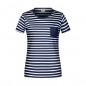 T-shirt in maritime look with breast pocket