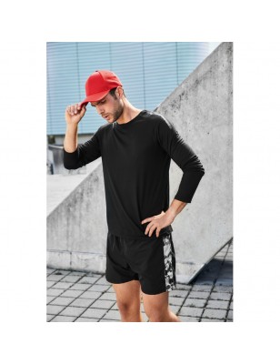 Long-sleeved functional T-shirt made of recycled polyester for