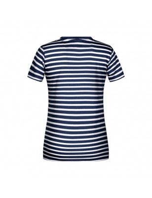 T-shirt in maritime look with breast pocket