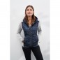 Knitted fleece jacket in stylish material mix