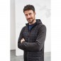 Knitted fleece jacket in stylish material mix