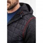 Knitted fleece jacket in stylish material mix