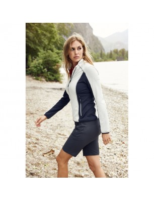 Stretch fleece jacket in casual look