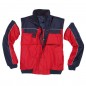 Durable, padded jacket with detachable sleeves