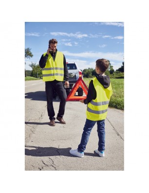 Safety jacket, suitable for print