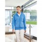 Sweat jacket with stand-up collar and zip