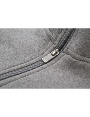 Sweat jacket with stand-up collar and zip