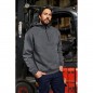 Hooded sweatshirt with zip