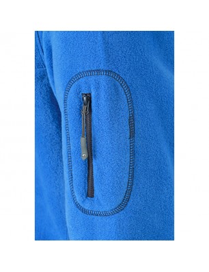 Durable fleece jacket in mixed fabrics