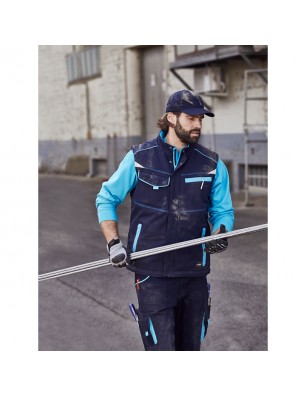 Functional softshell vest with warm inner lining