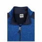 Easy-care knitted fleece troyer in material mix