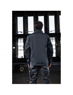 Professional, light softshell jacket in 'classic' look with