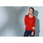 Long-sleeved T-shirt made of soft elastic single jersey