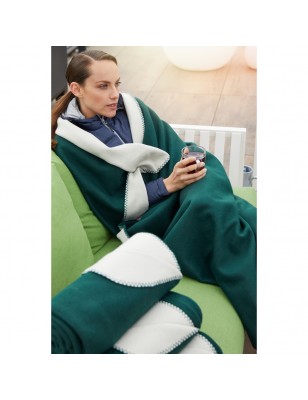 High-quality double-layered fleece blanket for home, office or