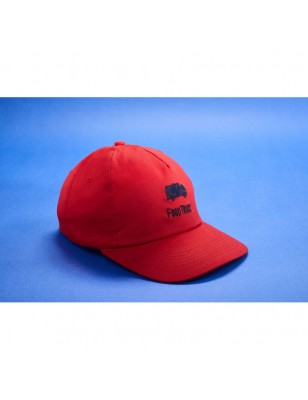 Promo cap with flap-lamination in front panel