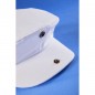 Flat hat with press-stud on the peak