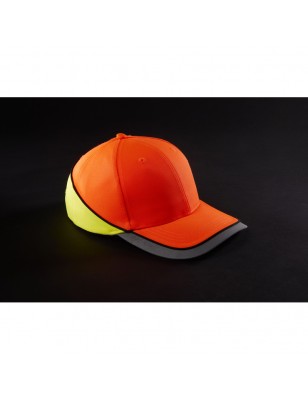 Functional 6 panel cap in loud neon colours