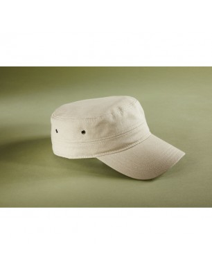 Trendy cap in military style made of durable cotton fabric