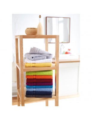 Bath towel in discreet design