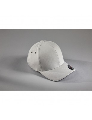 6 panel sandwich cap with a slightly textured surface