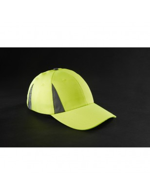 6 panel cap with reflective elements (without protective