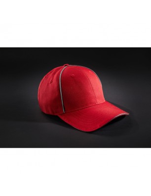 High-quality 6 panel cap with reflective elements (without