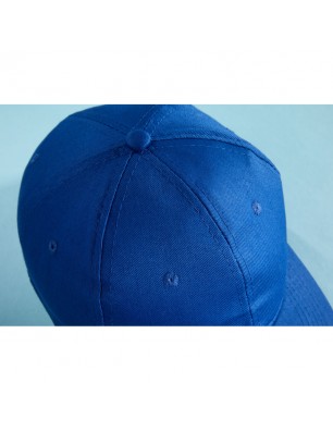 6 panel cap with unbrushed surface