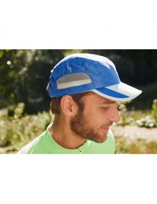 Extremely light functional 5 panel cap made of soft microfibre