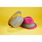 Stylish summer streetwear hat with wide contrasting hatband