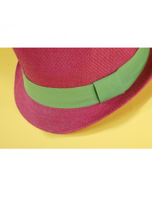 Stylish summer streetwear hat with wide contrasting hatband