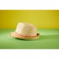 Trendy hat with fashionable brim with fringe