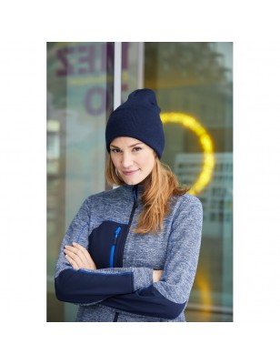 Classic beanie with extra wide brim